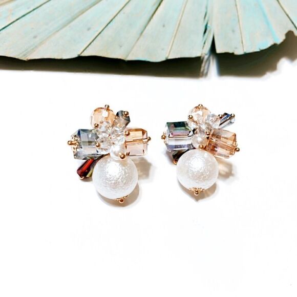 Flower statement earrings #26 - Picture 2 of 4